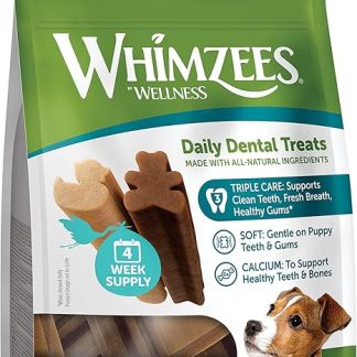 WHIMZEES Puppy Stix XS/S, Pack of 28 - Size XS/S Chew Sticks for Small Puppies, Grain Free, Natural, No Added Sugar