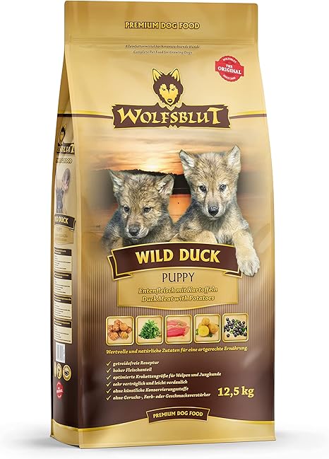 Wolfsblut - Wild Duck Puppy - 12.5 kg - Dry Food - Dog Food - Grain Free