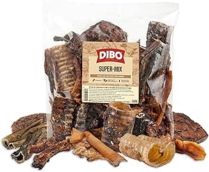 DIBO Super mix, 500 g bag, the small natural chew snack or treat for in between, dog food, quality chews without chemicals, something to try