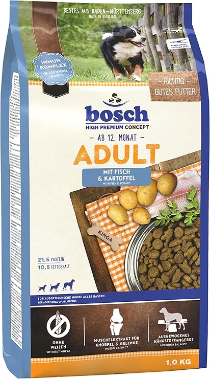 Bosch Adult Dog Food, Fish and Potato, 15 kg