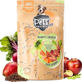 Planty Crunch - 100% Vegan Dog Food Dry (5000 g) | Vegan Dog Food, Allergy Friendly, Grain & Soy Free, with Carnitine, Vitamin B12 & D3
