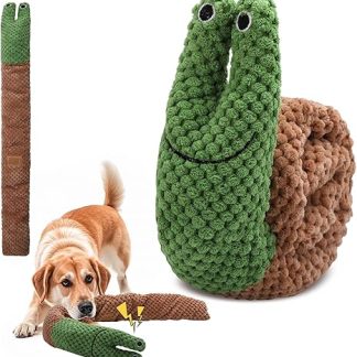 Treetopone Sniffing Toy Dog, Intelligence Toy, Sniffing Rug, Dog Toy, Intelligence for Dogs, Green Snail Shape, Interactive Plush Toy, Dogs, Birthday Gift