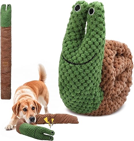 Treetopone Sniffing Toy Dog, Intelligence Toy, Sniffing Rug, Dog Toy, Intelligence for Dogs, Green Snail Shape, Interactive Plush Toy, Dogs, Birthday Gift