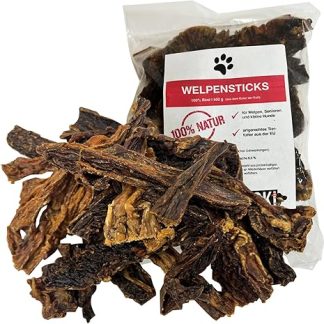 FROKI Premium Puppy Sticks from Beef Udder for Large and Small Dogs 500 g 100% Beef 100% Natural Food Snack Dog Treats Natural Chew Snack Dental Care No Additives