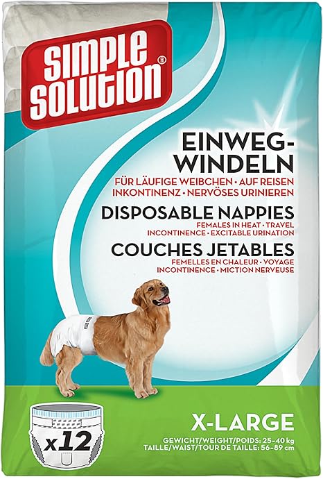 Simple Solution Dog Nappies Various Sizes, xl