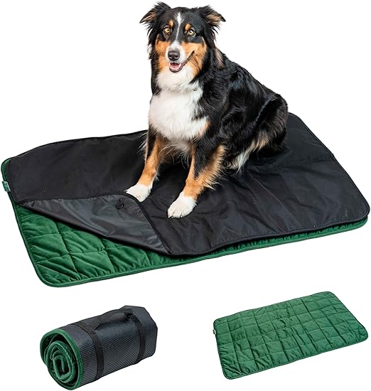 SchnauzenHaus Dog Blanket for On the Go - Waterproof Dog Mat & Dog Travel Blanket | Car & Outdoor Blanket for Dogs | Dog Blankets Washable Non-Slip Waterproof Padded Foldable to Take with You