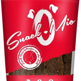 SnackOMio Premium Dog Snack - Delicate Meat Strips from the Duck, Grain-Free, Pack of 1 (1 x 125 g)