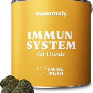 mammaly 14-in-1 Immune System Treat for Dogs - Immu Push 110 Snacks (325 g) - Strengthens Defences with Rose Hip, Pomegranate, Ashwagandha, Brewer's Yeast, Zinc - Rich in Antioxidants, Vitamin A, C, K