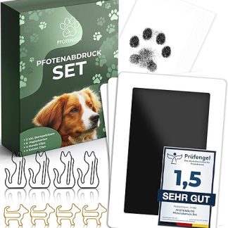 PFOTENGUT® XXL Paw Print Set Including 3 Ink Pads and 6 Print Cards - High Quality Paw Print Set for Dogs and Cats - Dog Paw Print as a Gift and Reminder