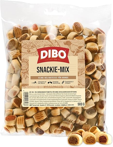 Snackie Mix 500g Bag Baked Goods Healthy Natural Diet for Dogs by DIBO, Dog Food, Barf, B.A.R.F., Treats, Dog Biscuits
