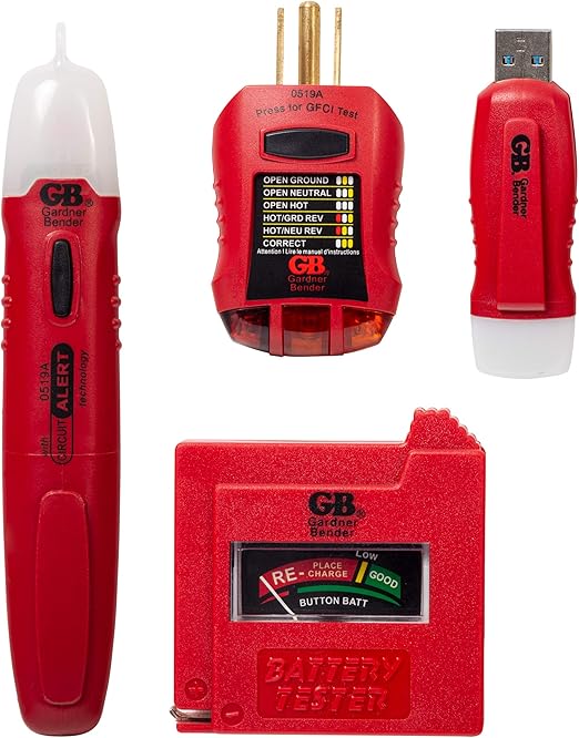 Gardner Bender GK-5 Household Tester Electrical Test Kit, Red