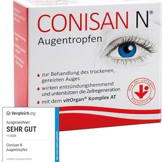 Eye Drops for Healthy Eyes - Quick Aid for Dry, Irritated and Tired Eyes, with the Innovative VitOrgan Complex to Support Cell Regeneration 20 x 0.5 ml