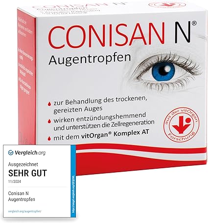 Eye Drops for Healthy Eyes - Quick Aid for Dry, Irritated and Tired Eyes, with the Innovative VitOrgan Complex to Support Cell Regeneration 20 x 0.5 ml