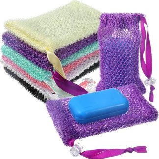 Soap Bar Bags, 6 Pack Exfoliating Mesh Holder for Bath and Shower, Suitable for Quick Drying and Convenient Storage Solutions