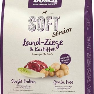 Bosch HPC SOFT Senior Goat & Potato | semi-moist dog food for older, nutritionally sensitive dogs of all breeds | Single protein | Grain Free, 2.5 kg