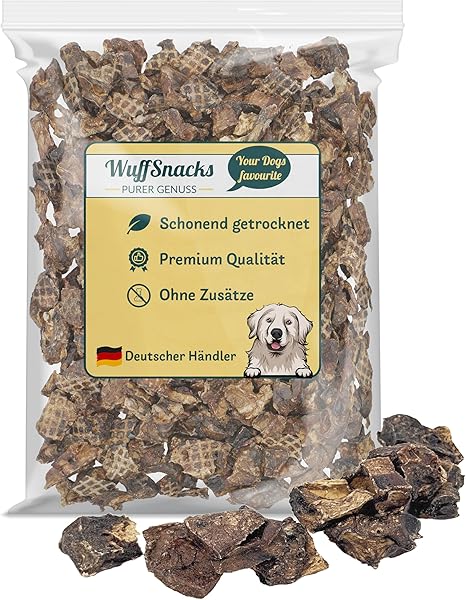 Beef Lung Cube for Dogs I 1 kg I Beef Lung Dried Cube Small I Training Treat Dog I Cattle Lungs for Dogs Dried Low Fat Treats from Wuffsnacks