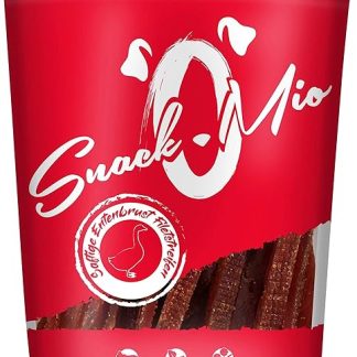 SnackOMio Premium Dog Snack, Juicy Duck Breast Fillet Strips, Grain-Free, Pack of 1 (1 x 500 g)