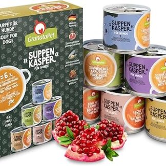 GranataPet Suppenkasper Multipack, Soup for Happy Dogs, Snack with Green-Lipped Mussel & Minerals, Dog Food without Grain for a Species-Appropriate Diet, 140 g