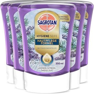 Sagrotan Snowy Forest Limited Edition No-Touch Refill - For Automatic Soap Dispenser - 5 x 250 ml