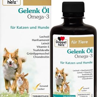 Doppelherz Joint Oil for Cats and Dogs - With Essential Omega-3 Fatty Acids + Chondroitin - 250 ml