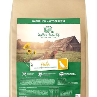 Müllers Naturhof Dry Food for All Dog Breeds, Traditionally Produced Using Garden Vegetables and Meadow Herbs, 15 kg