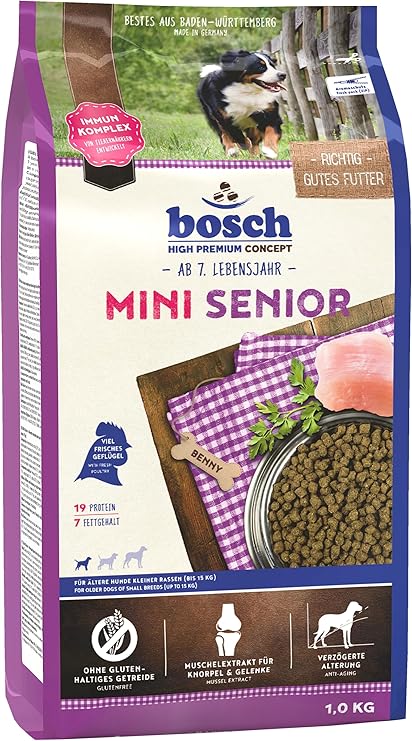 Bosch HPC Mini Senior - Dry Dog Food for Older Small Breeds Dogs (up to 15 kg), 1 x 2.5 kg