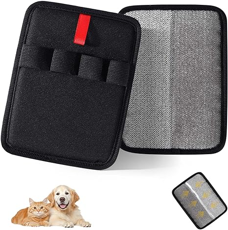 LXAIZHM Pet Hair Remover Glove, 2 Pieces Fur Magnetic Glove, Pet Hair Remover Glove Reuse for Sofa, Carpet, Bed Sheet, Clothing, Car Seat