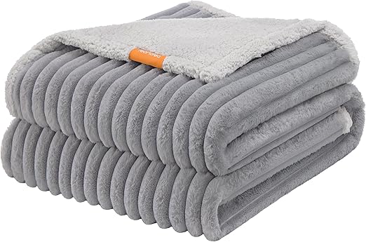Feandrea Dog Blanket, Waterproof Blanket, XXL, 203 x 152 cm, for Large Extra Large Dogs, Reversible Dog Sofa Washable, Dove Grey-Light Grey PPB038G01