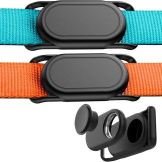 DDJ For Samsung Smart Tag 2 Dog Collar Holder [Pack of 2], Waterproof Silicone Case for Galaxy Smarttag2, GPS Tracker Dog Protective Case, Anti-Lost and Scratch-Resistant, for Cat, Pet