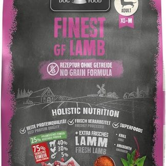 BELCANDO Finest GF Lamb [4 kg] Grain-Free Dog Food, Dry Food for Small and Medium Dogs, Complete Food for Dogs from 1 Year
