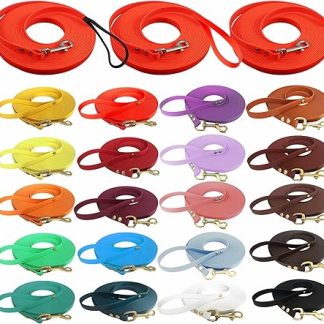 bio-leine Biothane Recall Lead 19 mm 1-30 m, with/without Hand Loop for Medium to Large Dogs, 30 Colours, Dirt- and Water-Repellent Dog Lead, Individually Adjustable