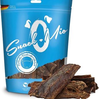 SnackOMio Premium Dog Snack, Delicate Beef Jerky, Grain-Free, Pack of 1 (1 x 600 g)