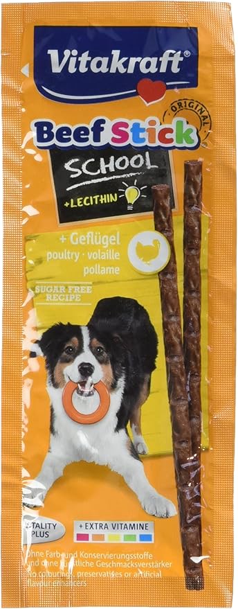 Vitakraft Beef Stick Dog Meat Sticks School Collection