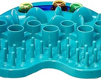 Amazon Basics Pet Play Station Feeder Blue