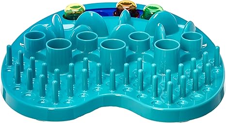 Amazon Basics Pet Play Station Feeder Blue