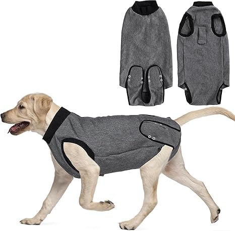 Dog Bodysuit After Op, Breathable Wound Protection Suits for Dogs, Dog Castration Male Body for Dogs After Surgery, Recovery Suit Dogs with Velcro Closure, Dog Onesie for Dog Cones Alternatives