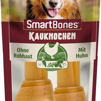 SmartBones Chew Bone Medium - Chew Snack with Chicken for Medium Dogs, Soft Texture Bone, No Raw Skin, Pack of 2