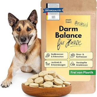 people who kaer Intestinal Balance Drops for Dogs - with Pro- & Prebiotics to Support Heartburn, Grass & Fecures, Gland Problems, Diarrhoea & for Intestinal Rehabilitation - 60 Drops Made in