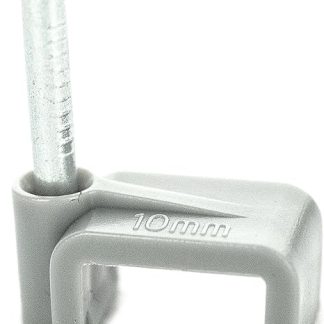 BG Electrical CCF2.5/50-BG 2.5mm Twin and Earth Cable Clips, Grey