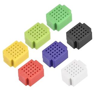 sourcing map Mini Breadboards 25 Solderless Breadboards for Proto Shield Distributor Connection Blocks (Pack of 7)