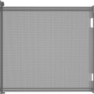 derimkcoa Extendable Stair Safety Gate for Babies, 0-140 cm, Baby Barrier, Door Safety Gate, Stair Safety Blind, Animal Safety Gate, Suitable for Stairs/Doors/Indoor and Outdoor Use (Grey)