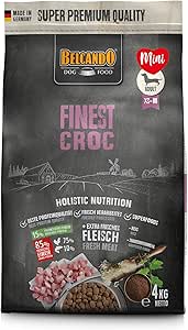 BELCANDO Finest Croc [4 kg] Dog Food, Dry Food for Small and Medium Dogs, Complete Food for Adult Dogs from 1 Year