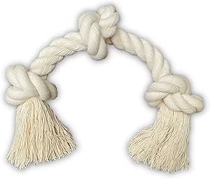 Go Rilla Dog Toy Rope, Rope Toy, Dog Rope Toy Set, Interactive Chew Toy Toy, Beneficial for Dog Teeth Cleaning, for Medium/Large Dogs (M, Natural)