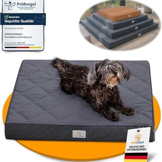 Orthopaedic Dog Bed [Waterproof] – Your Furry Nose's Favourite Dog Mat, Non-Slip Dog Cushion, Dog Basket, Washable Cover | Small to Large Dogs - 70 x 60 x 8 cm