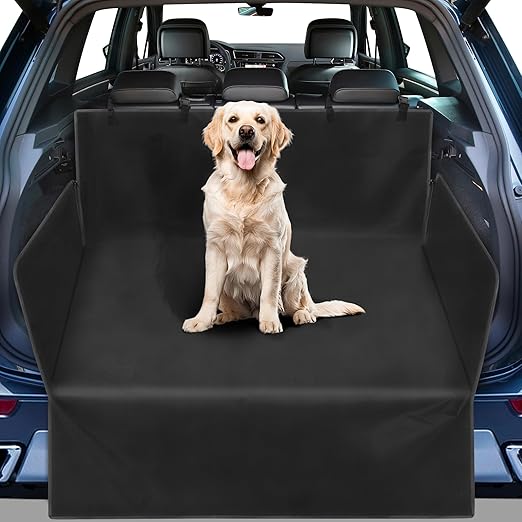 Aonext Dog Boot Protector Quilted with Sides and Bumper Protection, Dog Bed Boot Waterproof and Scratch-Resistant, Universal Dog Blanket Car Boot