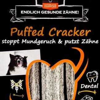 QCHEFS Power Series Puffed Cheese & Buckwheat Dental Dog Treat (3 Pack), 3 Oz