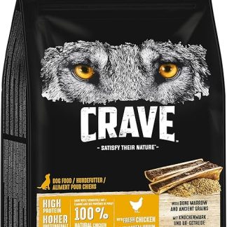 Crave Adult Dry Food with Chicken with Bone Marrow and Primary Grains, 7 kg (1 Bag) - Premium Dry Dog Food with High Protein Content - Made with 100% Natural Chicken