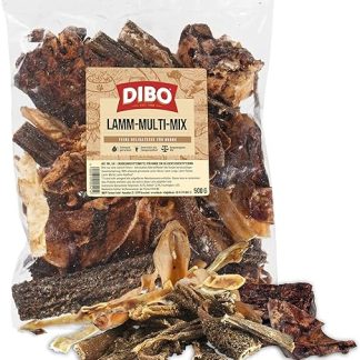 DIBO Lamb Multi-Mix, 500 g Bag, The Small Natural Chew Snack or Treat for In Between, Dog Food, Quality Chew Items Without Chemicals DIBO
