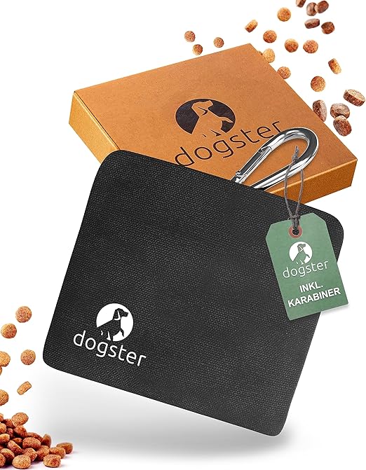 DOGSTER® Treat Bag for Dogs - Treats Always with You - Snack Bag - Quick Access to Reward - Includes Carabiner - Treat Bag