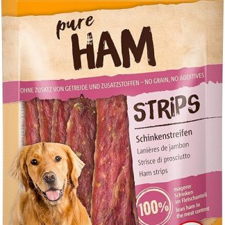 Vitakraft Pure Ham Strips, Dog Treats, Ham Strips with Pork, Dog Training Treat, No Added Sugar (1 x 80 g)